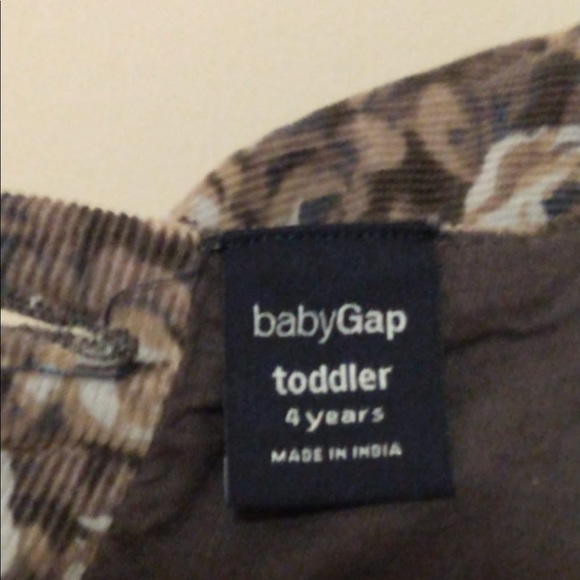 Baby GAP Brown Short Sleeved Toddler Dress - Picture 3 of 3